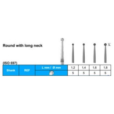 D801 L - Round With Long Neck 